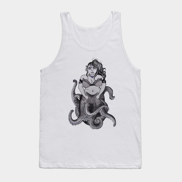 Octopus Queen Tank Top by CréaTiff